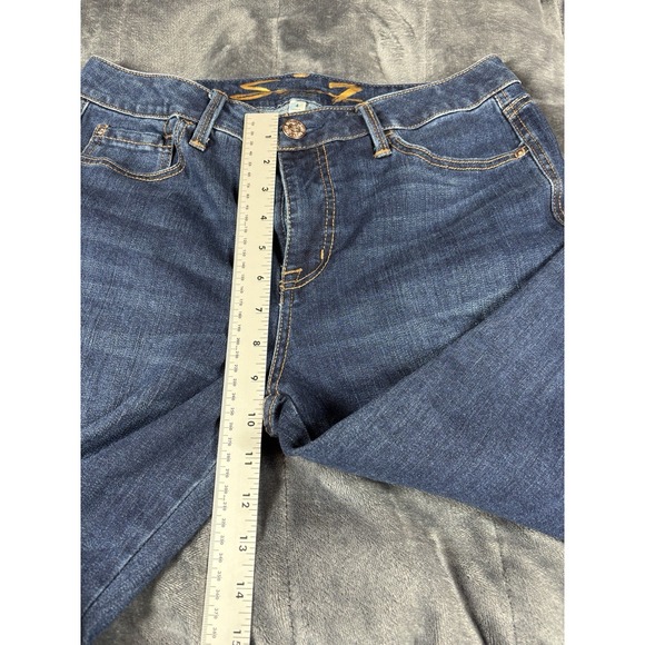 Seven7 Jeans Women's Size 4 Blue Dark‎ Wash Weekend Easy Fit Boyfriend - Picture 6 of 10